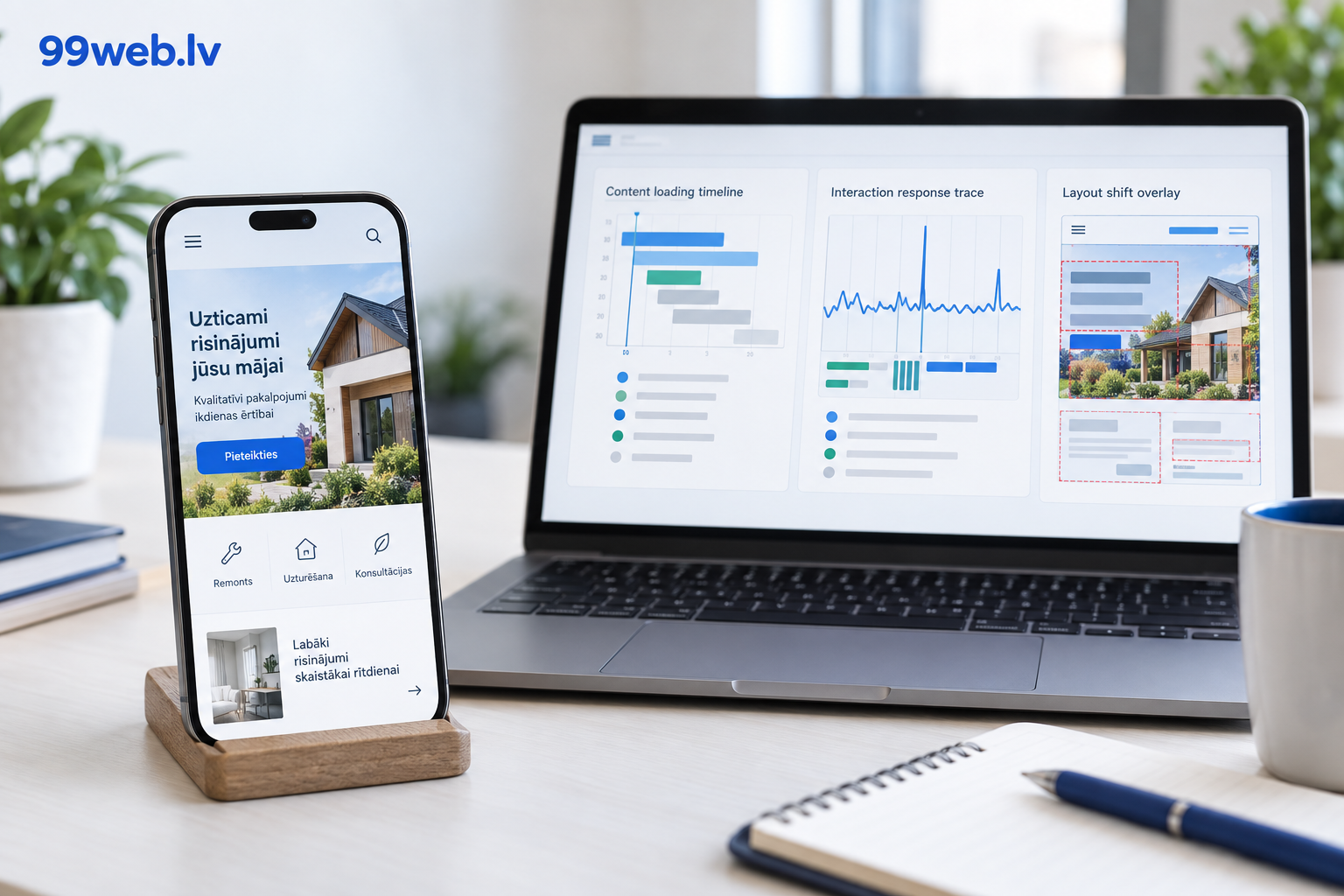 Core Web Vitals: mobilās pieredzes mērījumi praksē