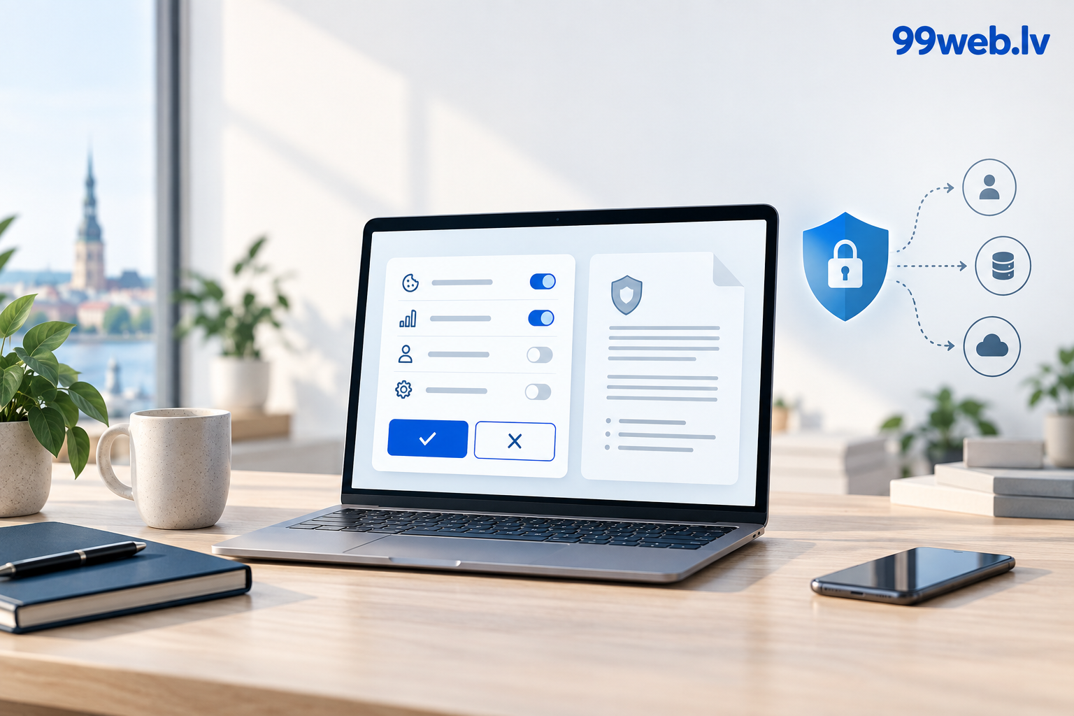 GDPR un privātuma politika uzņēmuma mājaslapā